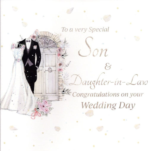 Picture of TO A VERY SPECIAL SON AND DAUGHTER IN LAW CONGRATULATION ON